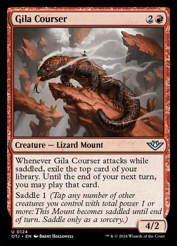 Gila Courser 124/286 (Outlaws of Thunder Junction)  - Foil | Good Games Adelaide SA