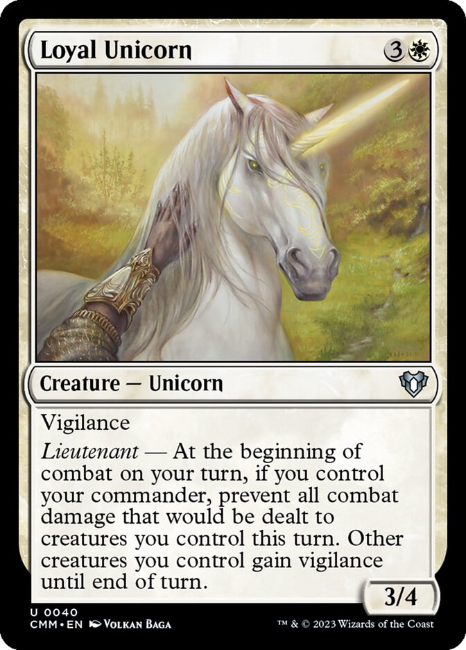 Loyal Unicorn 40 (Commander Masters)  - Foil | Good Games Adelaide SA