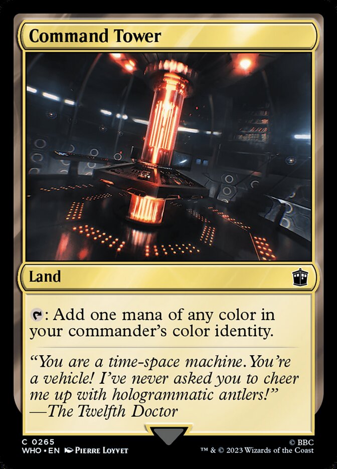 Command Tower 265 (Universes Beyond: Doctor Who)  - Foil | Good Games Adelaide SA