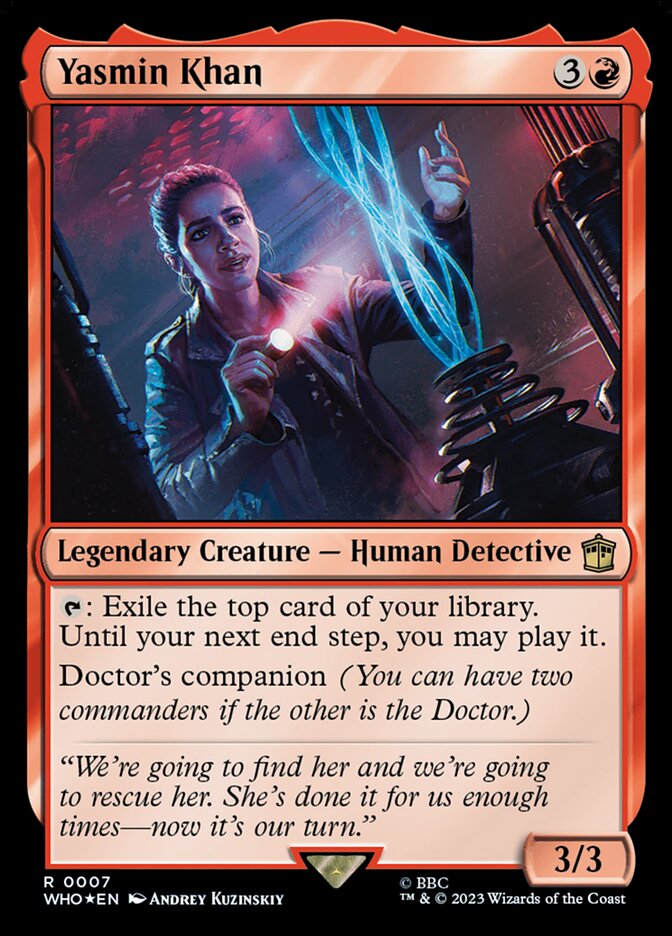 Yasmin Khan 7 (Universes Beyond: Doctor Who)  - Foil | Good Games Adelaide SA