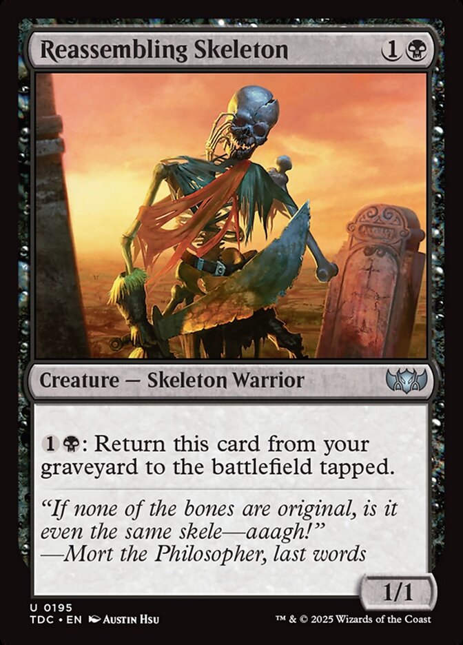 Reassembling Skeleton 195 (Commander: Tarkir: Dragonstorm)  | Good Games Adelaide SA