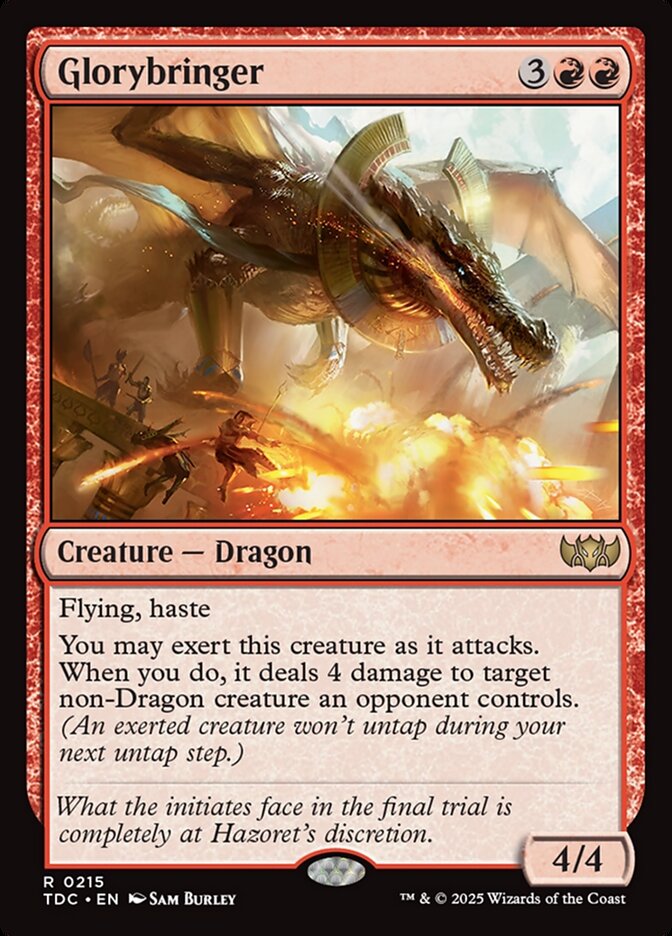 Glorybringer 215 (Commander: Tarkir: Dragonstorm)  | Good Games Adelaide SA