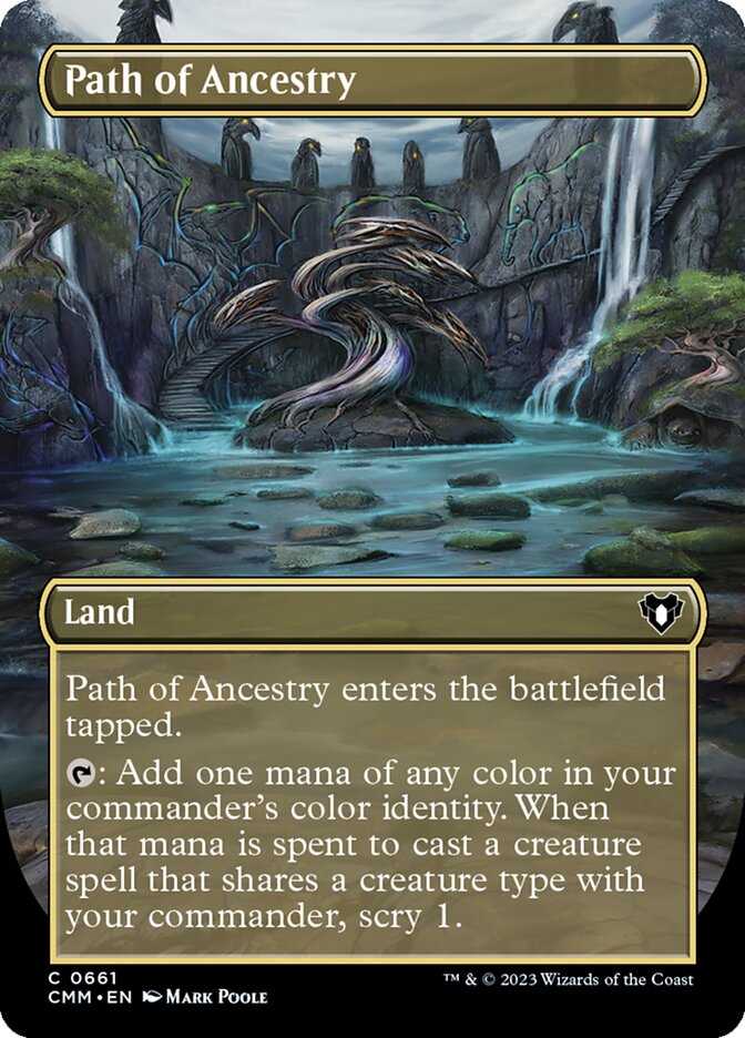 Path of Ancestry 661 (Commander Masters)  - Borderless Foil | Good Games Adelaide SA