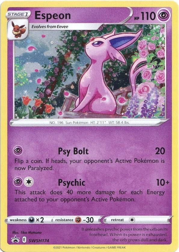 Espeon SWSH174 (SWSH: Sword & Shield Promo Cards)  - Holofoil | Good Games Adelaide SA