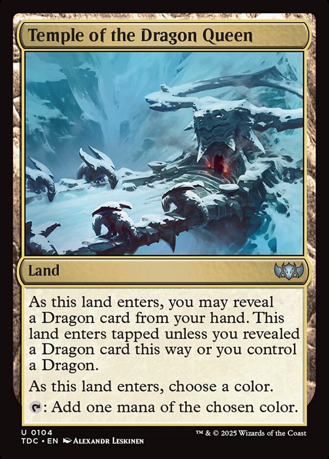 Temple of the Dragon Queen 104 (Commander: Tarkir: Dragonstorm)  | Good Games Adelaide SA