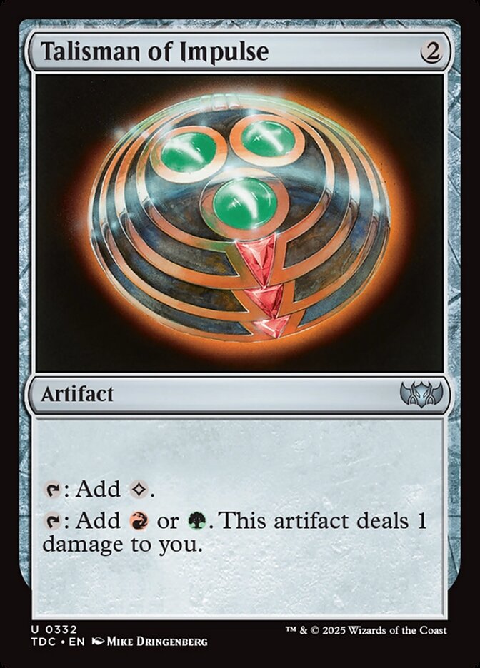 Talisman of Impulse 332 (Commander: Tarkir: Dragonstorm)  | Good Games Adelaide SA