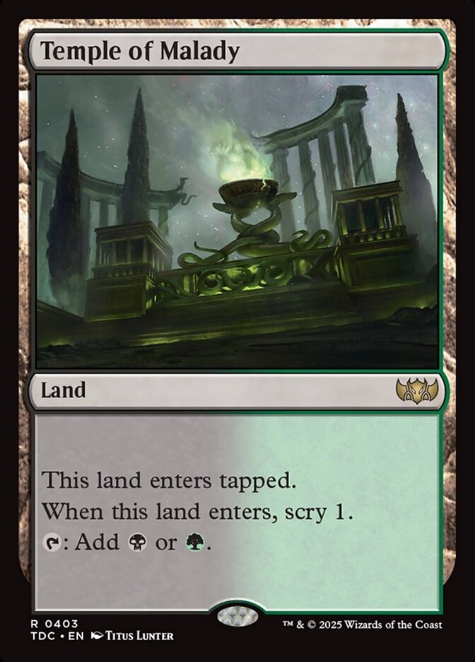 Temple of Malady 403 (Commander: Tarkir: Dragonstorm)  | Good Games Adelaide SA
