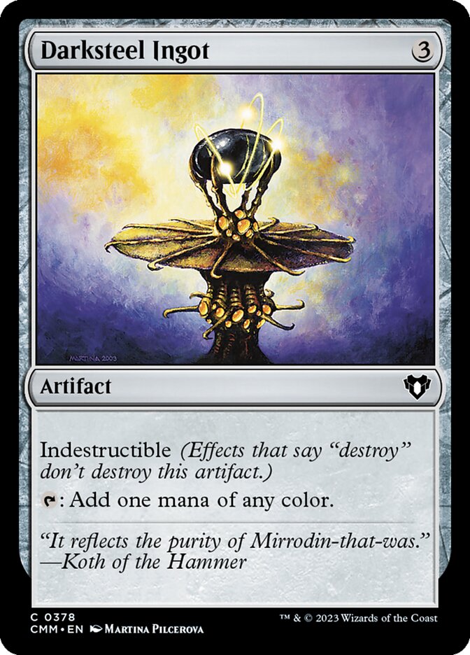 Darksteel Ingot 378 (Commander Masters)  - Foil | Good Games Adelaide SA