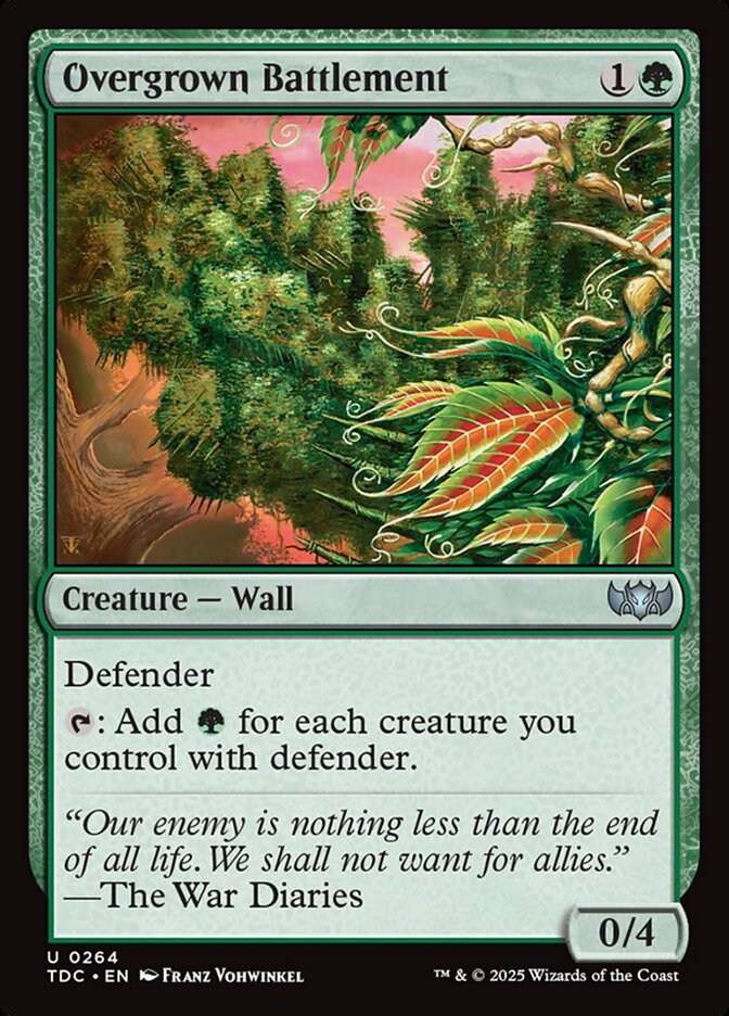Overgrown Battlement 264 (Commander: Tarkir: Dragonstorm)  | Good Games Adelaide SA