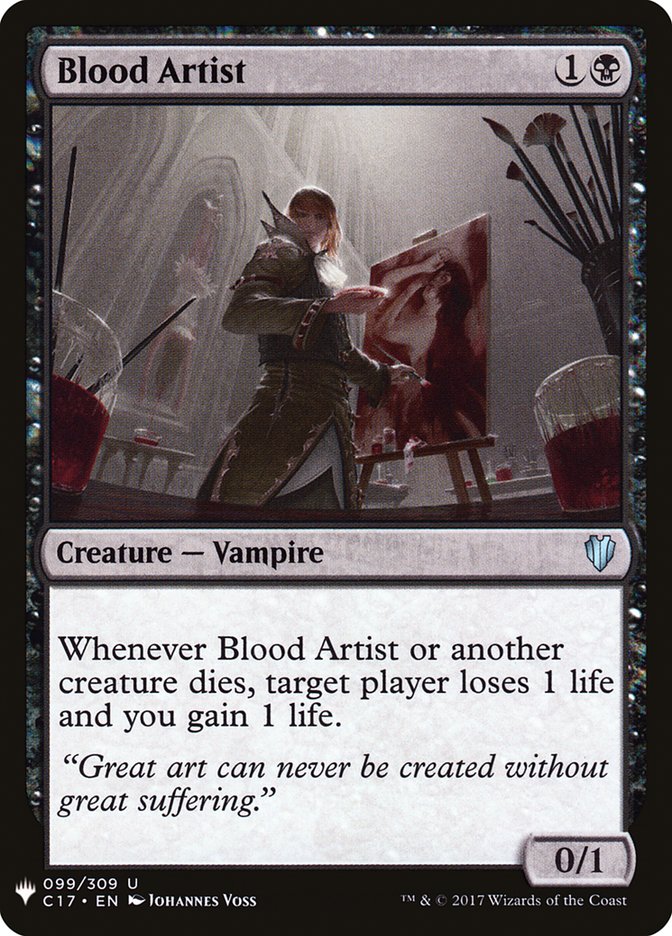 Blood Artist 99 (The List Reprints)  | Good Games Adelaide SA