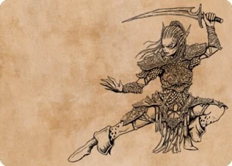 Laezel Vlaakiths Champion Art Card 45 (Art Series: Commander Legends: Battle for Baldur's Gate)  | Good Games Adelaide SA