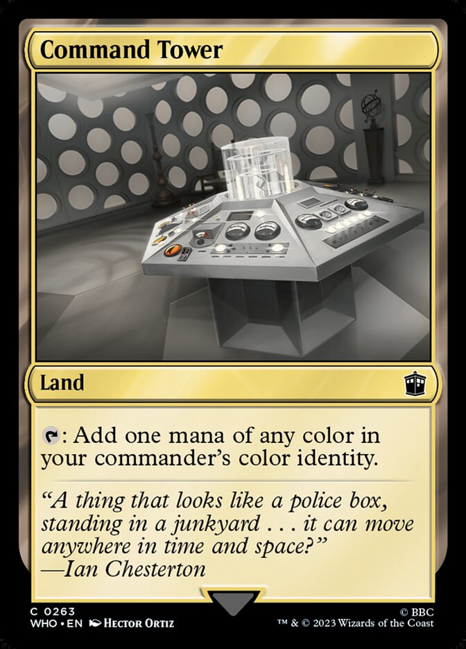 Command Tower 263 (Universes Beyond: Doctor Who)  - Foil | Good Games Adelaide SA