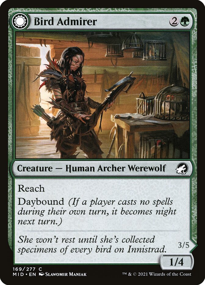 Bird Admirer // Wing Shredder 169 (Innistrad: Midnight Hunt)  - Foil | Good Games Adelaide SA