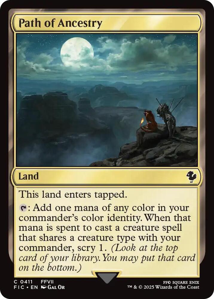 Path of Ancestry 411 (Commander: FINAL FANTASY)  - Foil | Good Games Adelaide SA