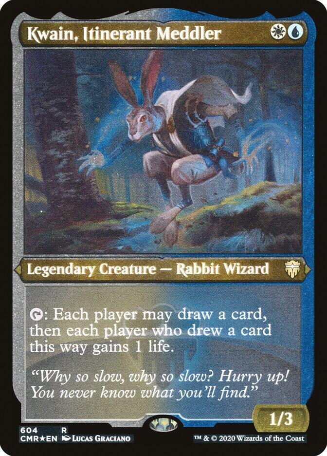 Kwain Itinerant Meddler Foil Etched 604 (Commander Legends)  - Foil | Good Games Adelaide SA