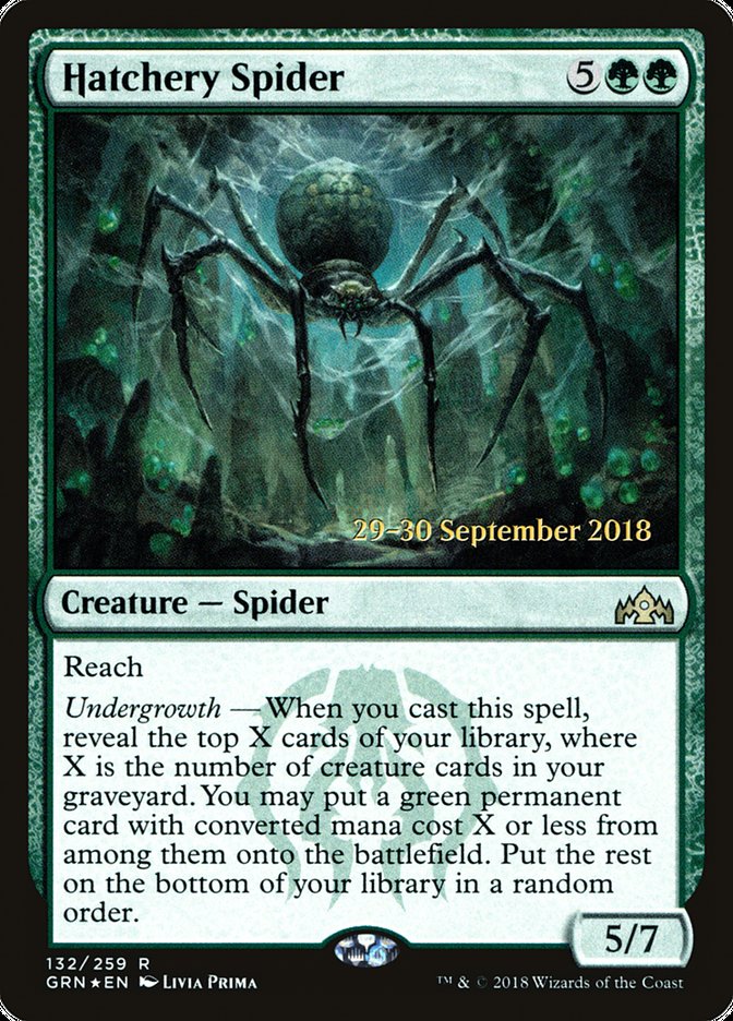 Hatchery Spider 132 (Prerelease Cards)  - Foil | Good Games Adelaide SA