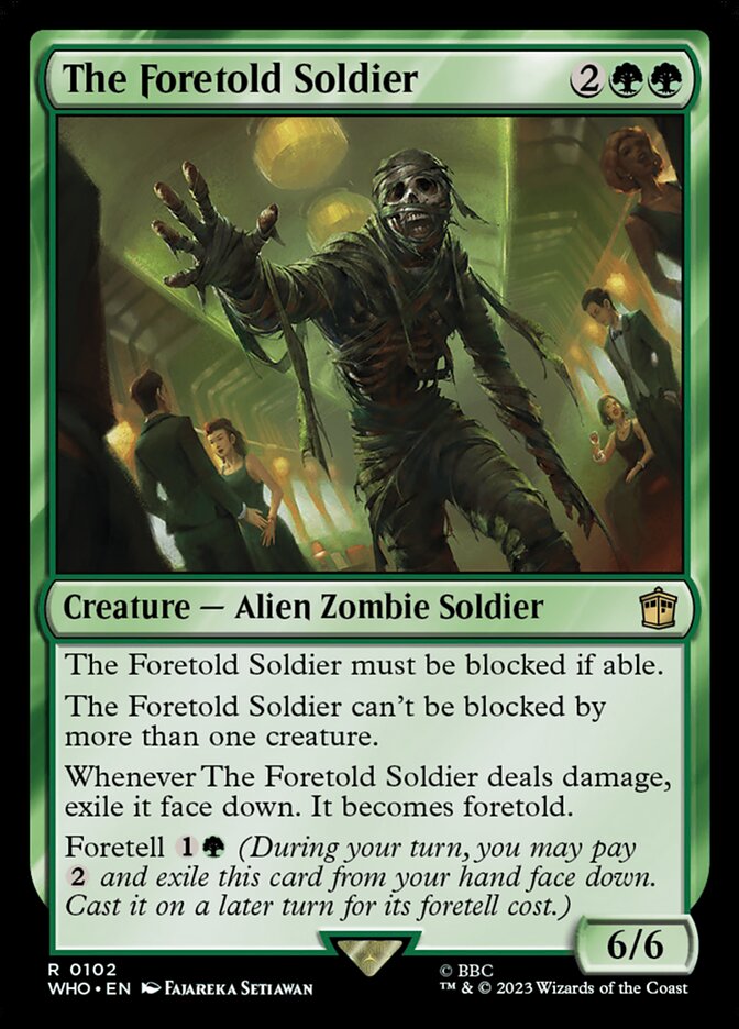 The Foretold Soldier 102 (Universes Beyond: Doctor Who)  - Foil | Good Games Adelaide SA