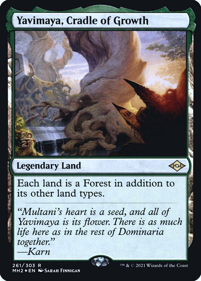 Yavimaya, Cradle of Growth 261 (Prerelease Cards)  - Foil | Good Games Adelaide SA