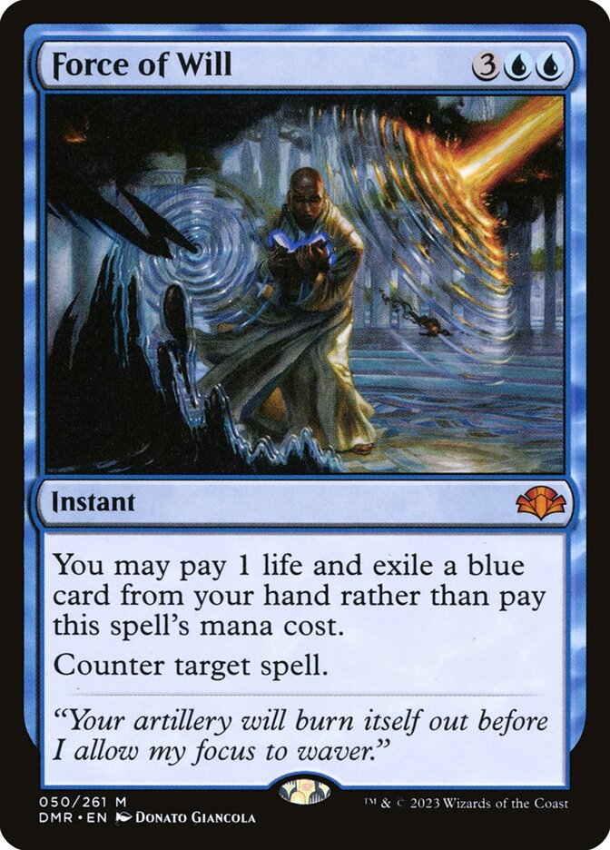 Force of Will 50 (Dominaria Remastered)  - Foil | Good Games Adelaide SA