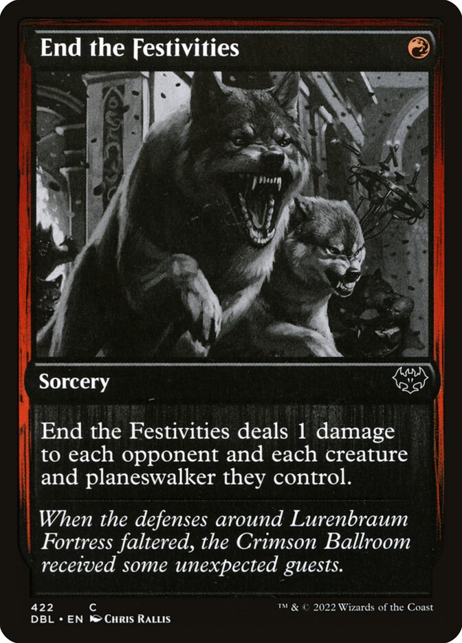 End the Festivities 422 (Innistrad: Double Feature)  - Foil | Good Games Adelaide SA