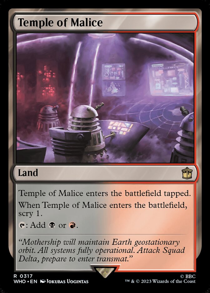 Temple of Malice 317 (Universes Beyond: Doctor Who)  | Good Games Adelaide SA