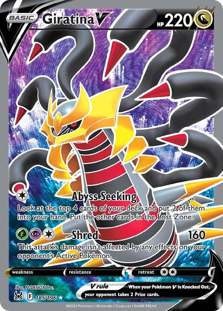 Giratina V Full Art 185/196 (SWSH11: Lost Origin)  - Holofoil | Good Games Adelaide SA