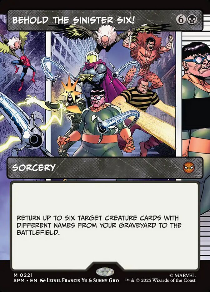 Behold the Sinister Six! 221/198 (Marvel's Spider-Man)  - Showcase | Good Games Adelaide SA