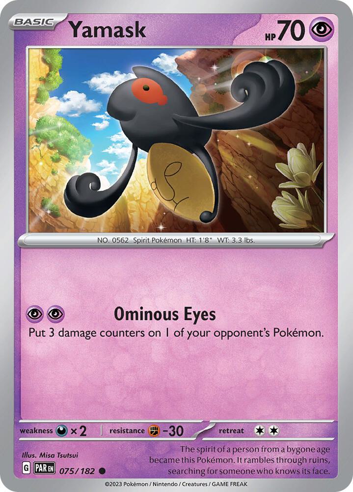 Yamask 075/182 (SV04: Paradox Rift)  - Reverse Holofoil | Good Games Adelaide SA