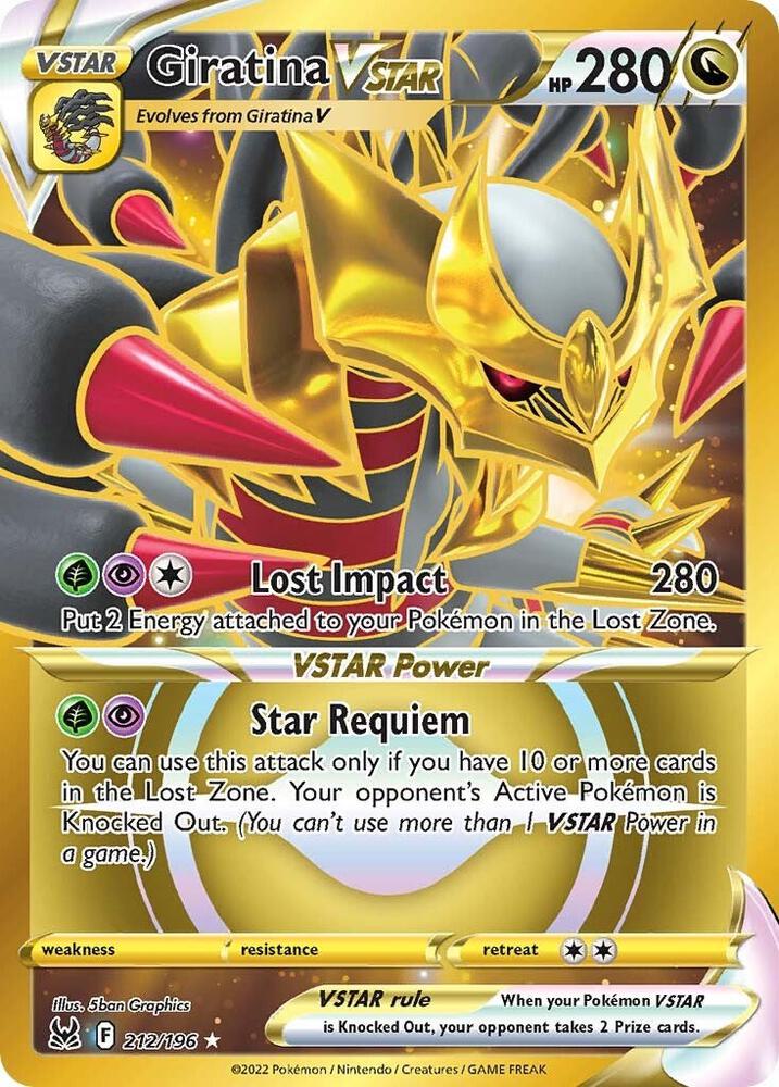 Giratina VSTAR 212 Secret 212/196 (SWSH11: Lost Origin)  - Holofoil | Good Games Adelaide SA