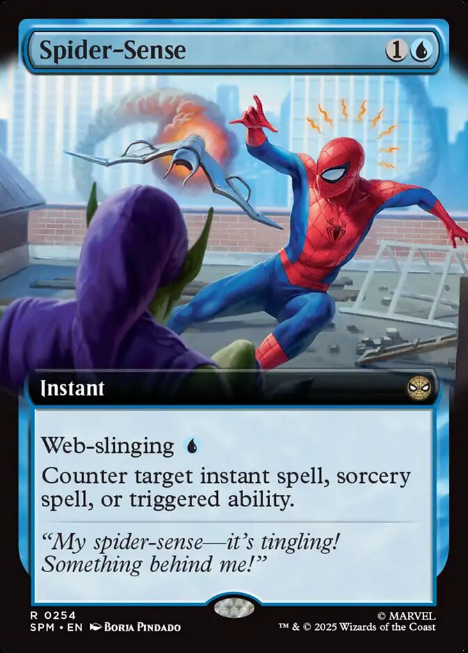 Spider-Sense 254/198 (Marvel's Spider-Man)  - Extended Art Foil | Good Games Adelaide SA
