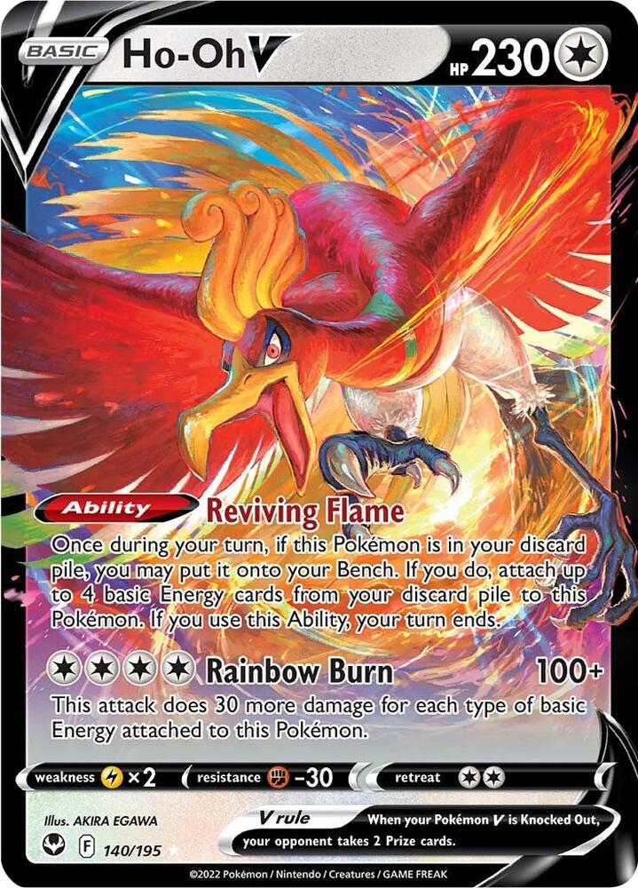 Ho Oh V 140/195 (SWSH12: Silver Tempest)  - Holofoil | Good Games Adelaide SA