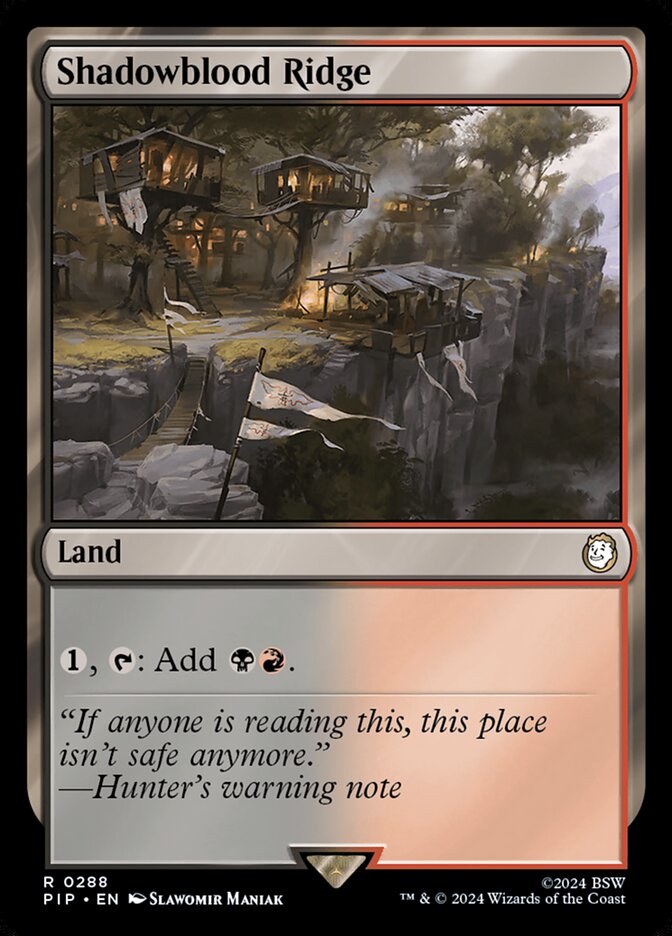 Shadowblood Ridge 288 (Universes Beyond: Fallout)  - Foil | Good Games Adelaide SA