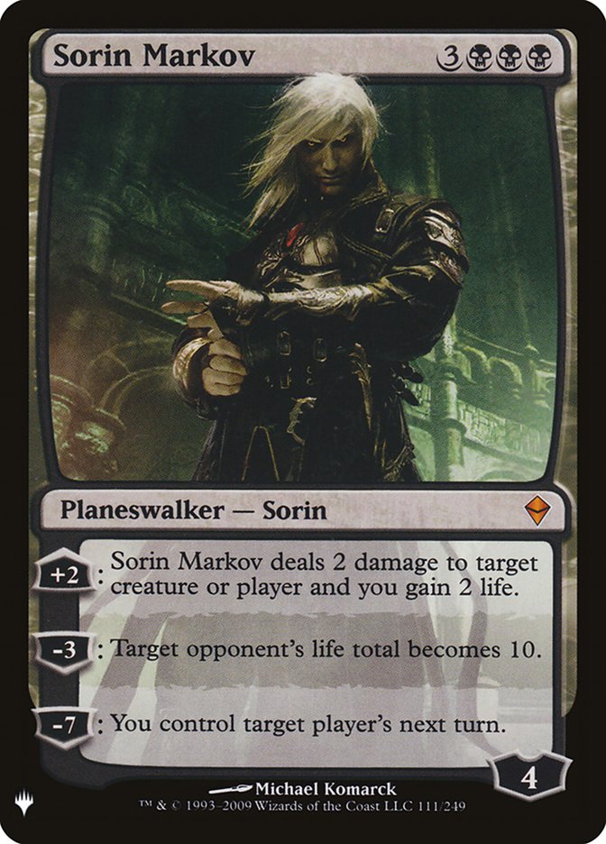 Sorin Markov 111 (The List Reprints)  | Good Games Adelaide SA