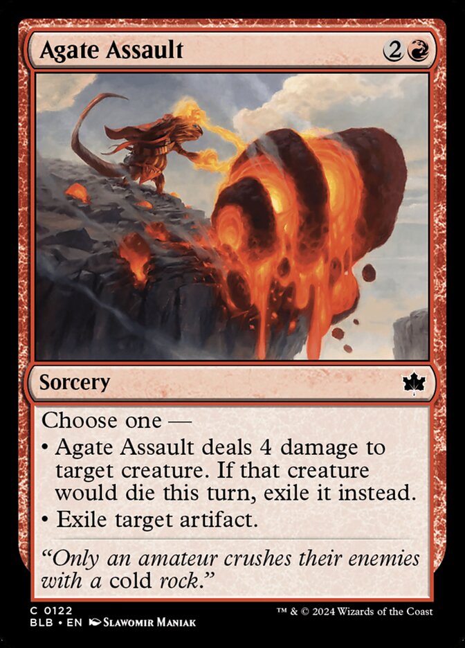 Agate Assault 122 (Bloomburrow)  - Foil | Good Games Adelaide SA