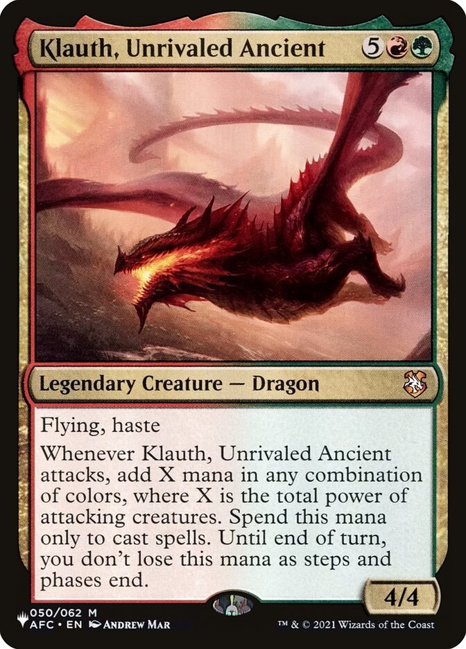 Klauth, Unrivaled Ancient 050/062 (The List Reprints)  | Good Games Adelaide SA