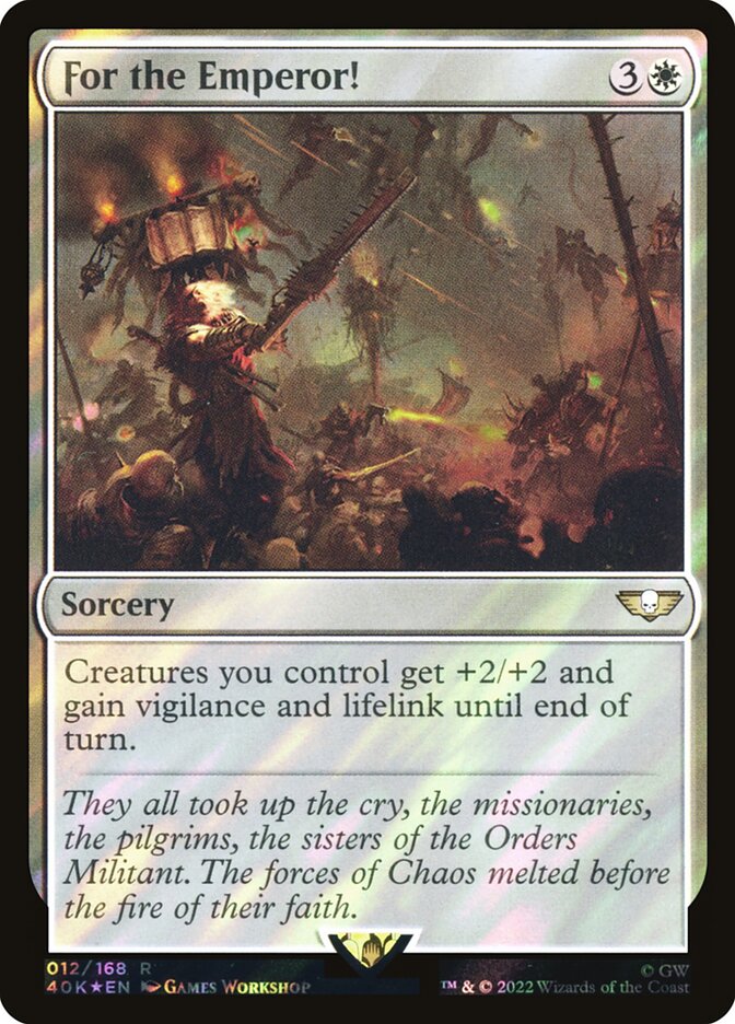 For the Emperor! 12 (Universes Beyond: Warhammer 40,000)  - Foil | Good Games Adelaide SA