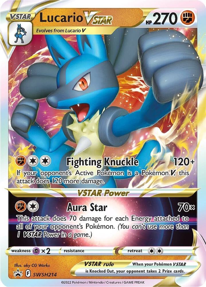 Lucario VSTAR SWSH214 SWSH214 (SWSH: Sword & Shield Promo Cards)  - Holofoil | Good Games Adelaide SA