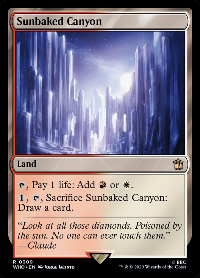Sunbaked Canyon 309 (Universes Beyond: Doctor Who)  | Good Games Adelaide SA