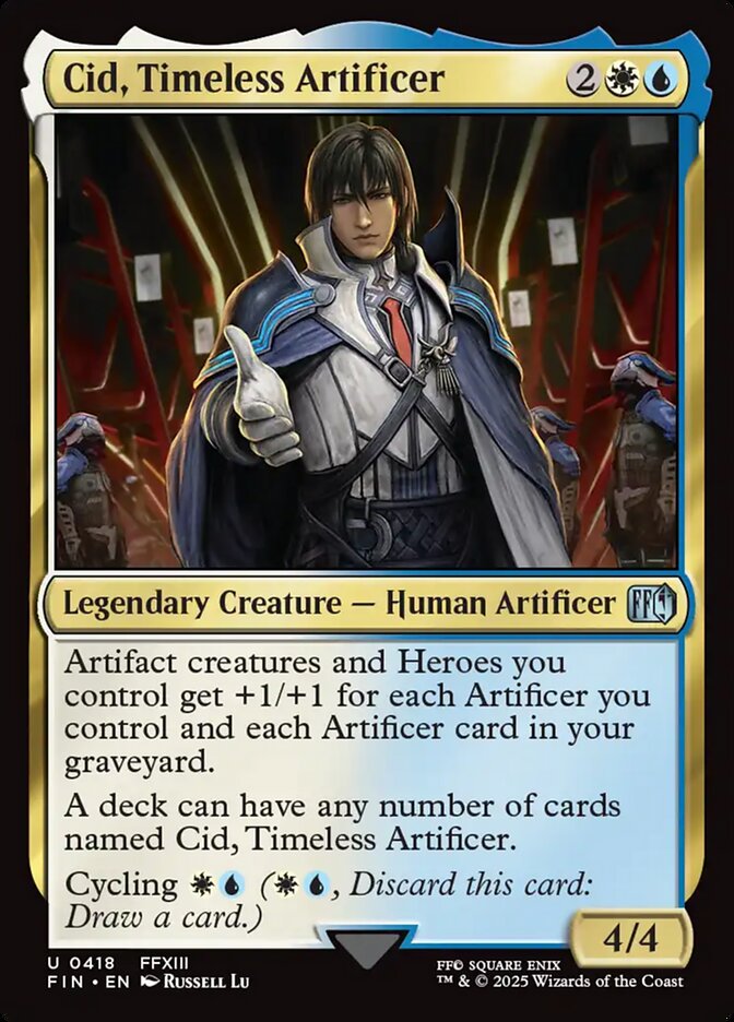 Cid, Timeless Artificer 418 (FINAL FANTASY)  - Foil | Good Games Adelaide SA