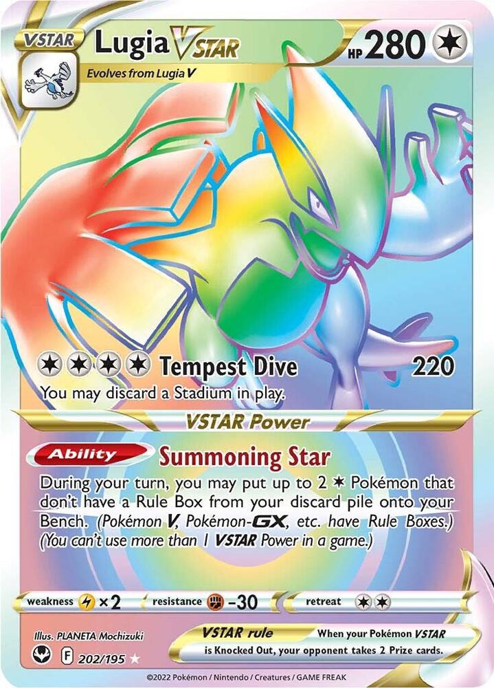 Lugia VSTAR Secret 202 202/195 (SWSH12: Silver Tempest)  - Holofoil | Good Games Adelaide SA