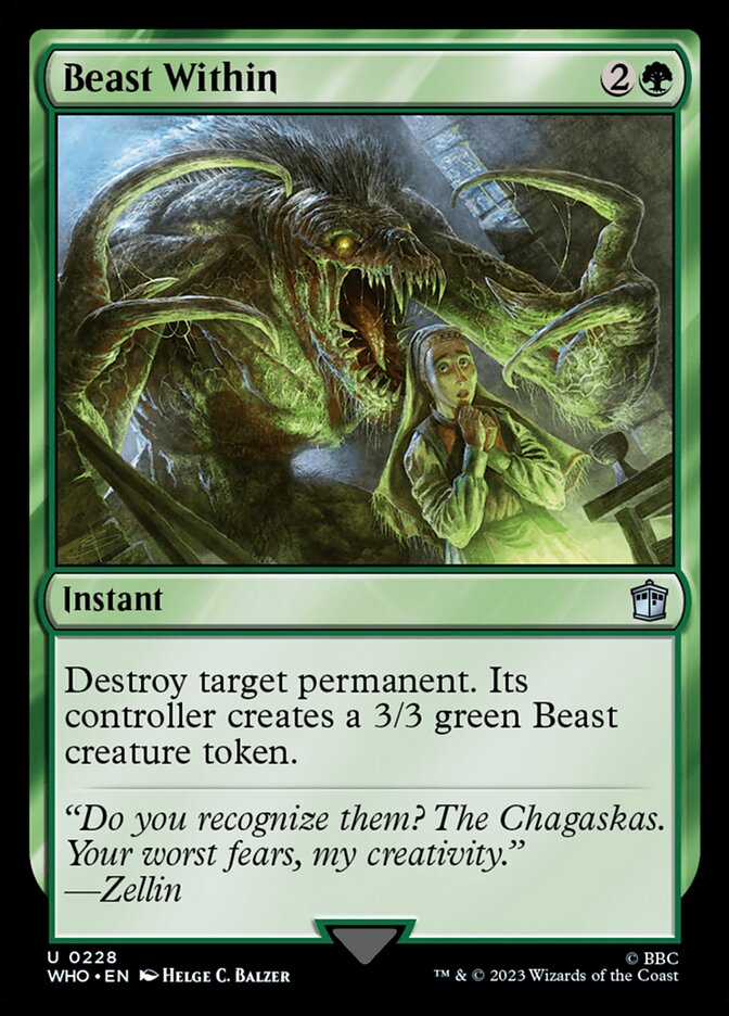 Beast Within 228 (Universes Beyond: Doctor Who)  - Foil | Good Games Adelaide SA