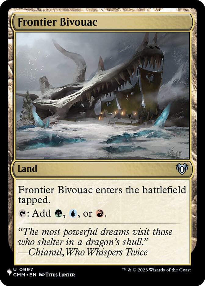 Frontier Bivouac 997 (The List Reprints)  | Good Games Adelaide SA