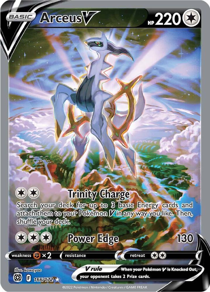 Arceus V Alternate Full Art 166/172 (SWSH09: Brilliant Stars)  - Holofoil | Good Games Adelaide SA