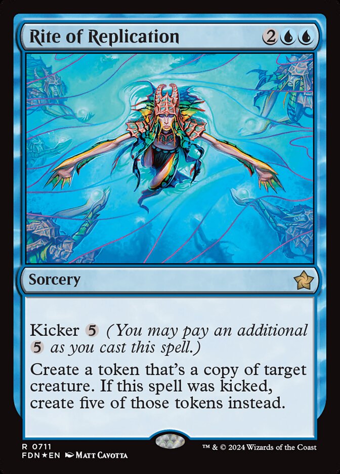 Rite of Replication 711 (Foundations)  - Foil | Good Games Adelaide SA
