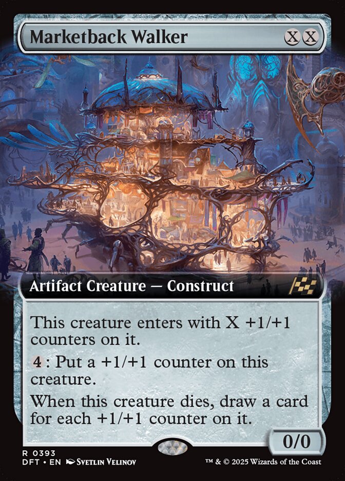 Marketback Walker 393 (Aetherdrift)  - Extended Art Foil | Good Games Adelaide SA