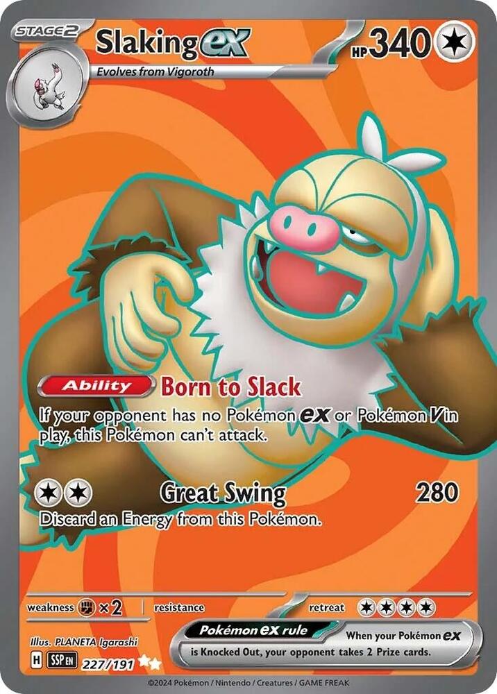 Slaking ex 227/191 (SV08: Surging Sparks)  - Holofoil | Good Games Adelaide SA