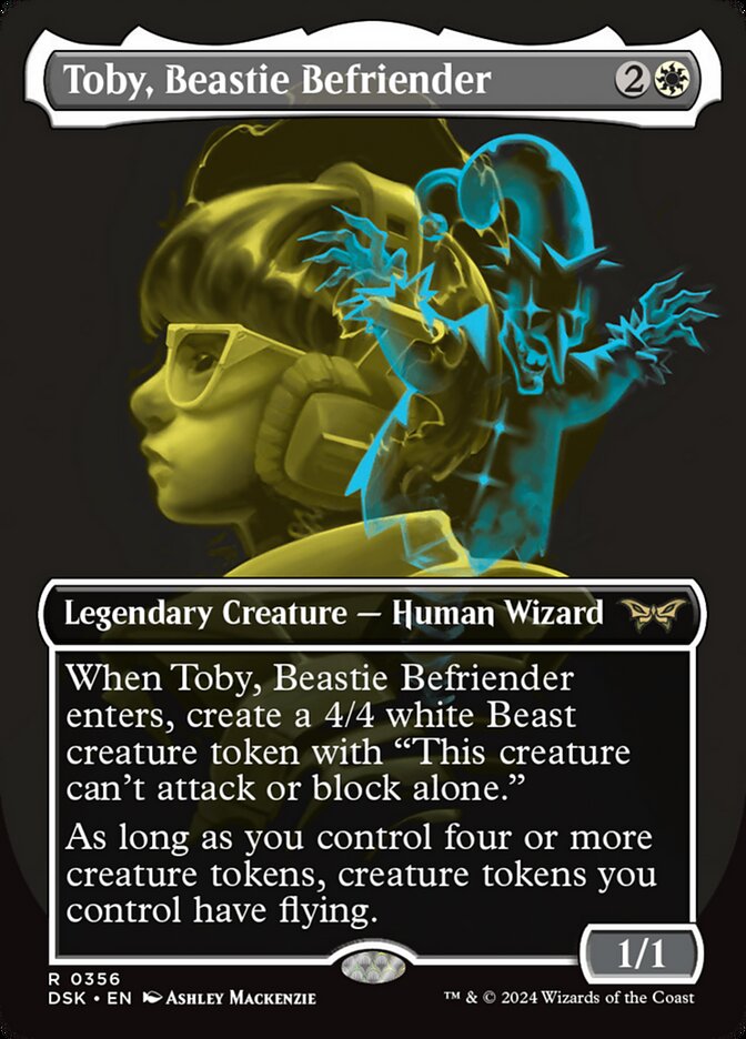 Toby, Beastie Befriender 356 (Duskmourn: House of Horror)  - Borderless | Good Games Adelaide SA