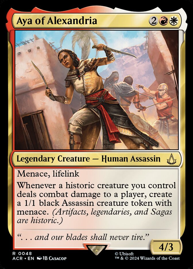 Aya of Alexandria 48 (Universes Beyond: Assassin's Creed)  - Foil | Good Games Adelaide SA
