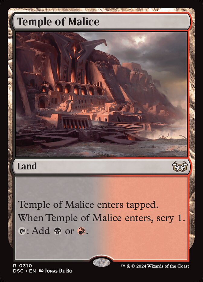 Temple of Malice 310 (Commander: Duskmourn: House of Horror)  | Good Games Adelaide SA