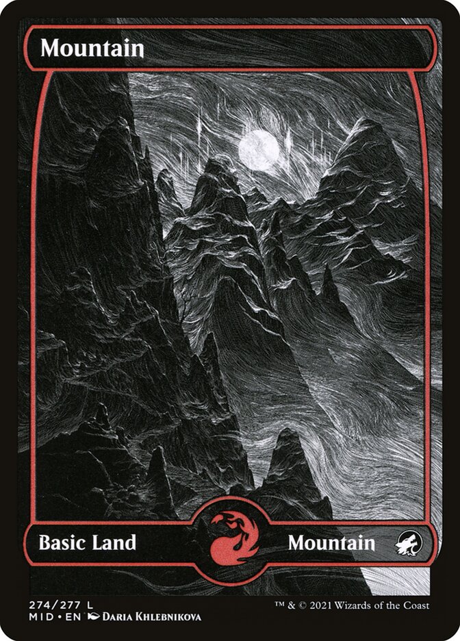 Mountain 274 274 (Innistrad: Midnight Hunt)  - Foil | Good Games Adelaide SA